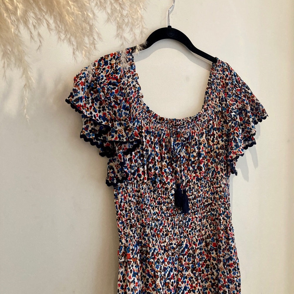 LAST CHANCE- TORY BURCH FLORAL COTTON DRESS - Picture 4 of 11